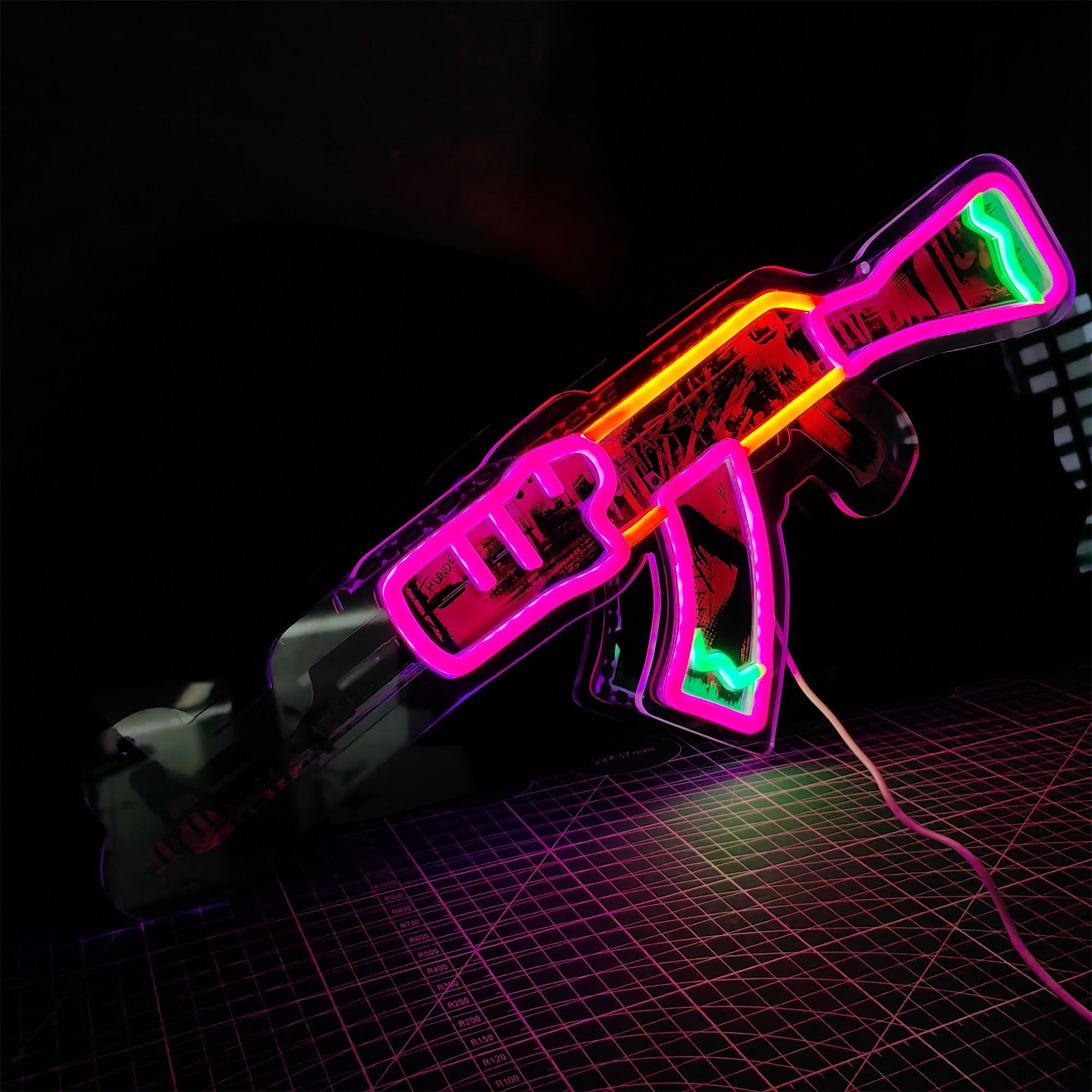 Customized AK47 Rare Skin Neon Light Game Room Decor - Tophatter Daily Deals