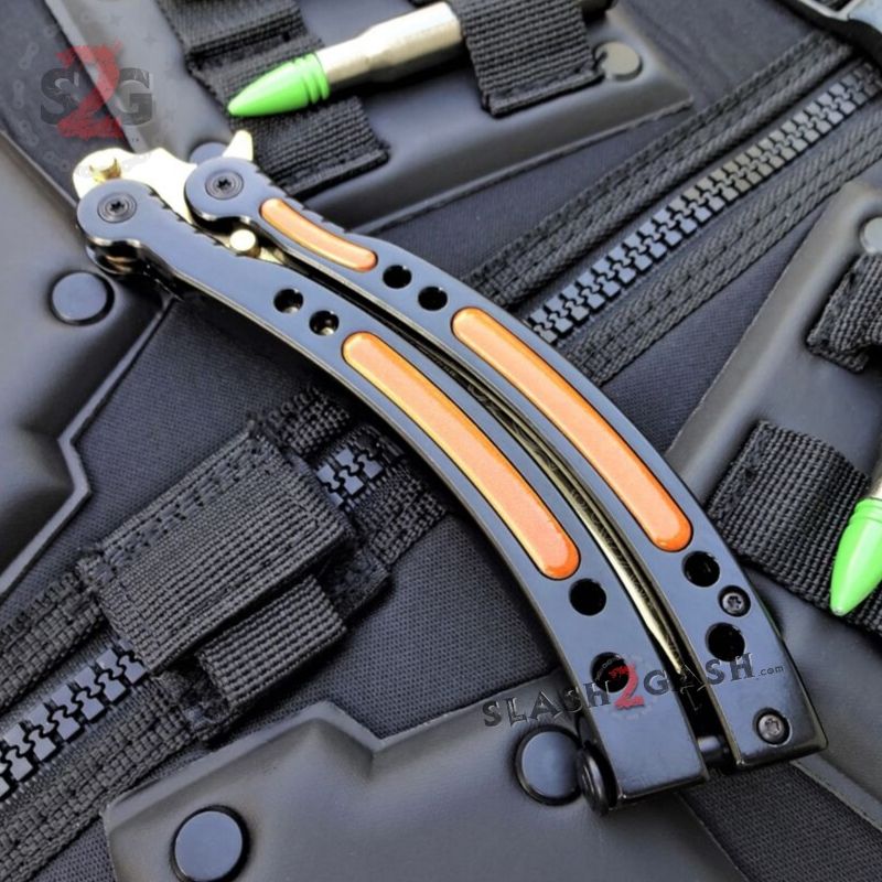 22 colors CSGO Butterfly Knife TRAINER Dull Spring Latch PRACTICE Balisong Knife-Balisong - Tophatter Daily Deals