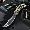 CSGO Silver Butterfly Knife SHARP Chrome Mirror Finish Balisong Knife-Balisong - Tophatter Daily Deals