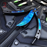 22 colors CSGO Butterfly Knife SHARP 440C Counter Strike Balisong Knife-Balisong - Tophatter Daily Deals