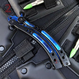 22 colors CSGO Butterfly Knife TRAINER Dull Spring Latch PRACTICE Balisong Knife-Balisong - Tophatter Daily Deals