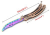 CSGO Rainbow Butterfly Knife TRAINER Bronze Dull PRACTICE Balisong Holes Knife-Balisong - Tophatter Daily Deals