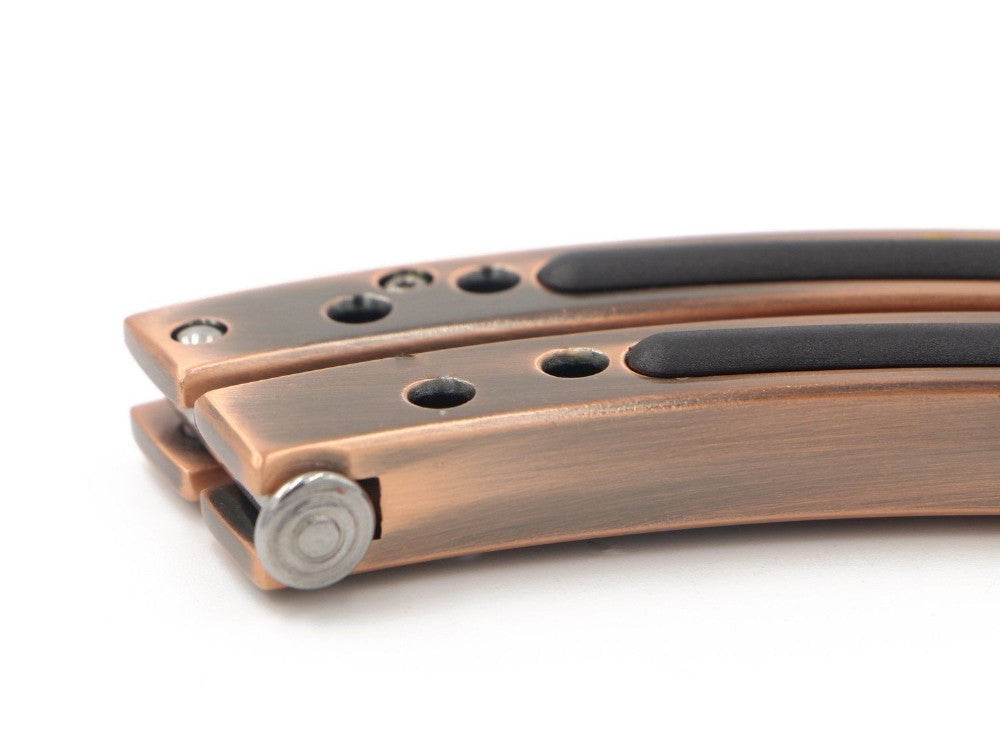 CSGO Rainbow Butterfly Knife TRAINER Bronze Dull PRACTICE Balisong Holes Knife-Balisong - Tophatter Daily Deals