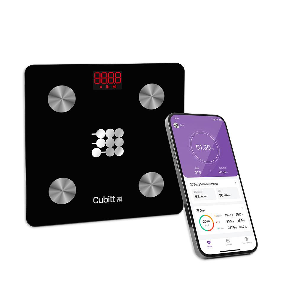 Cubitt Smart Scale Black Digital Scale - Tophatter Daily Deals