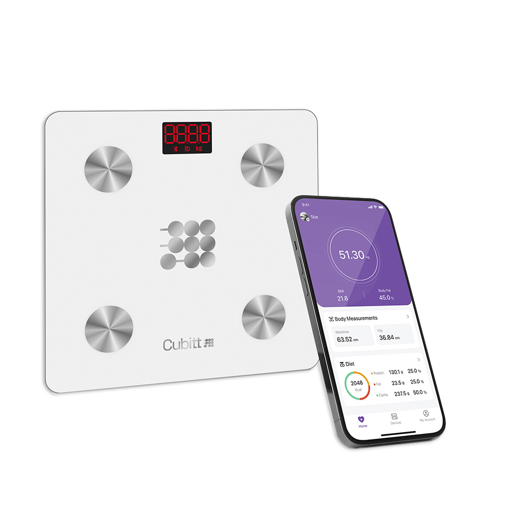 Cubitt Smart Scale White Digital Scale - Tophatter Daily Deals