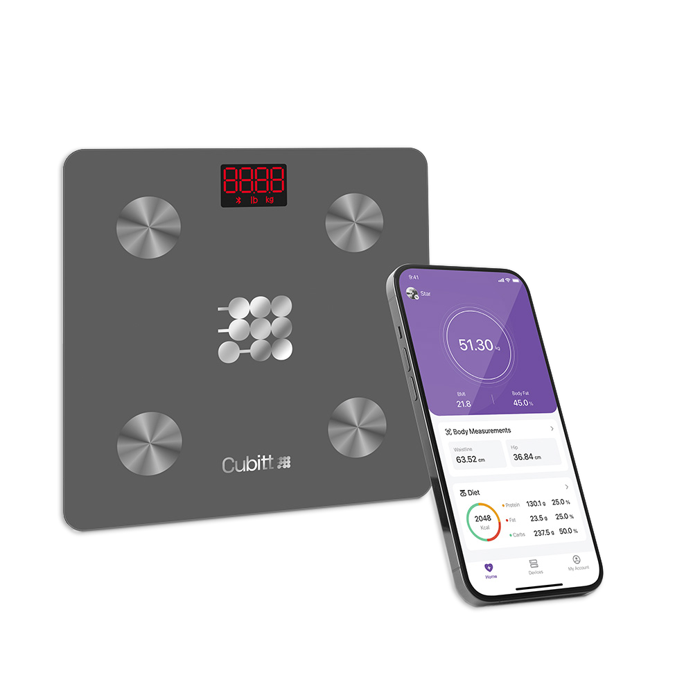 Cubitt Smart Scale Grey Digital Scale - Tophatter Daily Deals