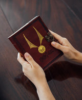 Harry Potter - Officially Licensed Golden Snitch Leather Journal Journal - Tophatter Daily Deals
