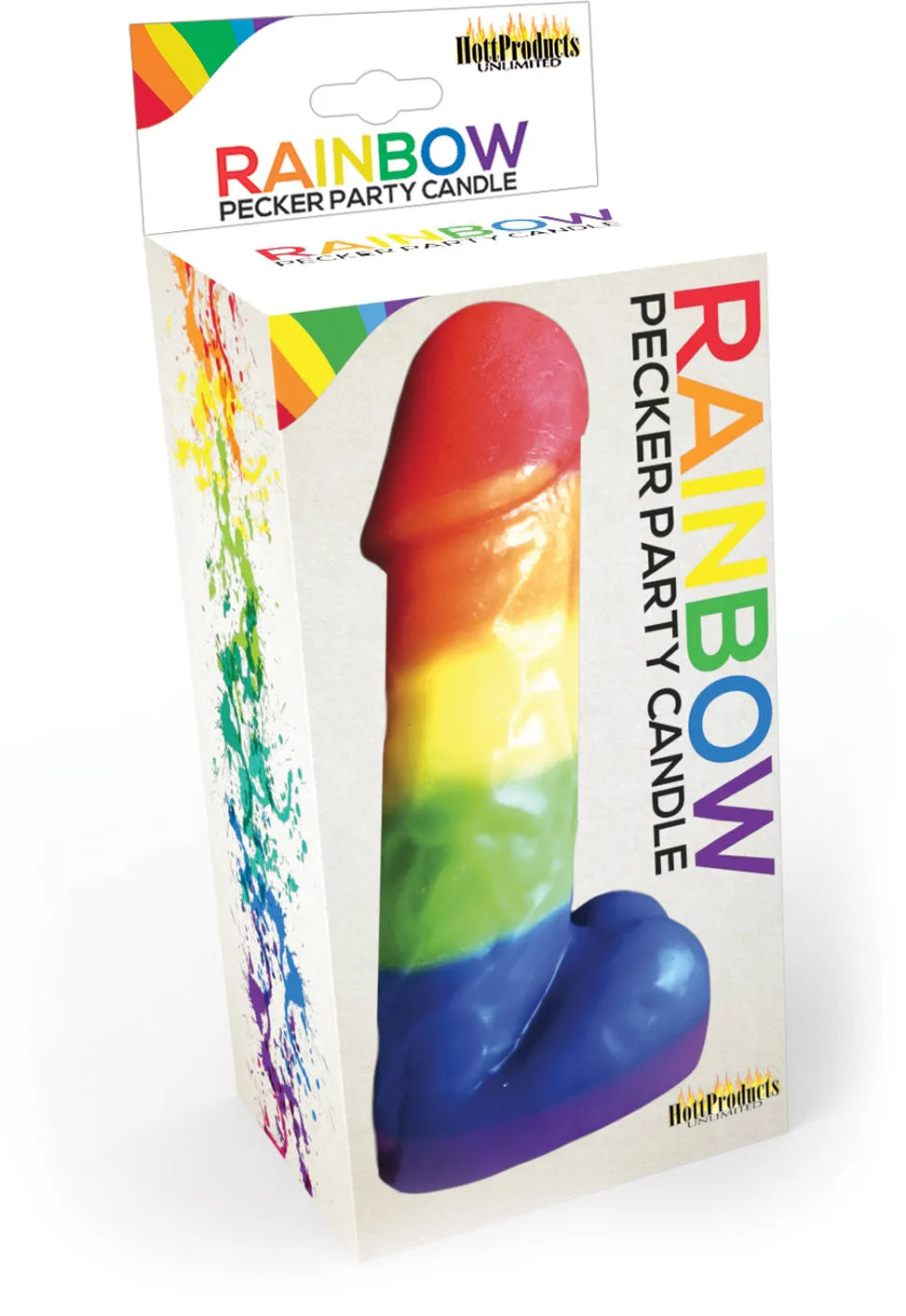 Rainbow Pecker Party Candle – 7 Inch Fun Shaped Candle > Candles > Novelty - Tophatter Daily Deals