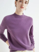 Soft Classic Women’s Pullover - Mock Neck, Wool, Work - Tophatter Daily Deals