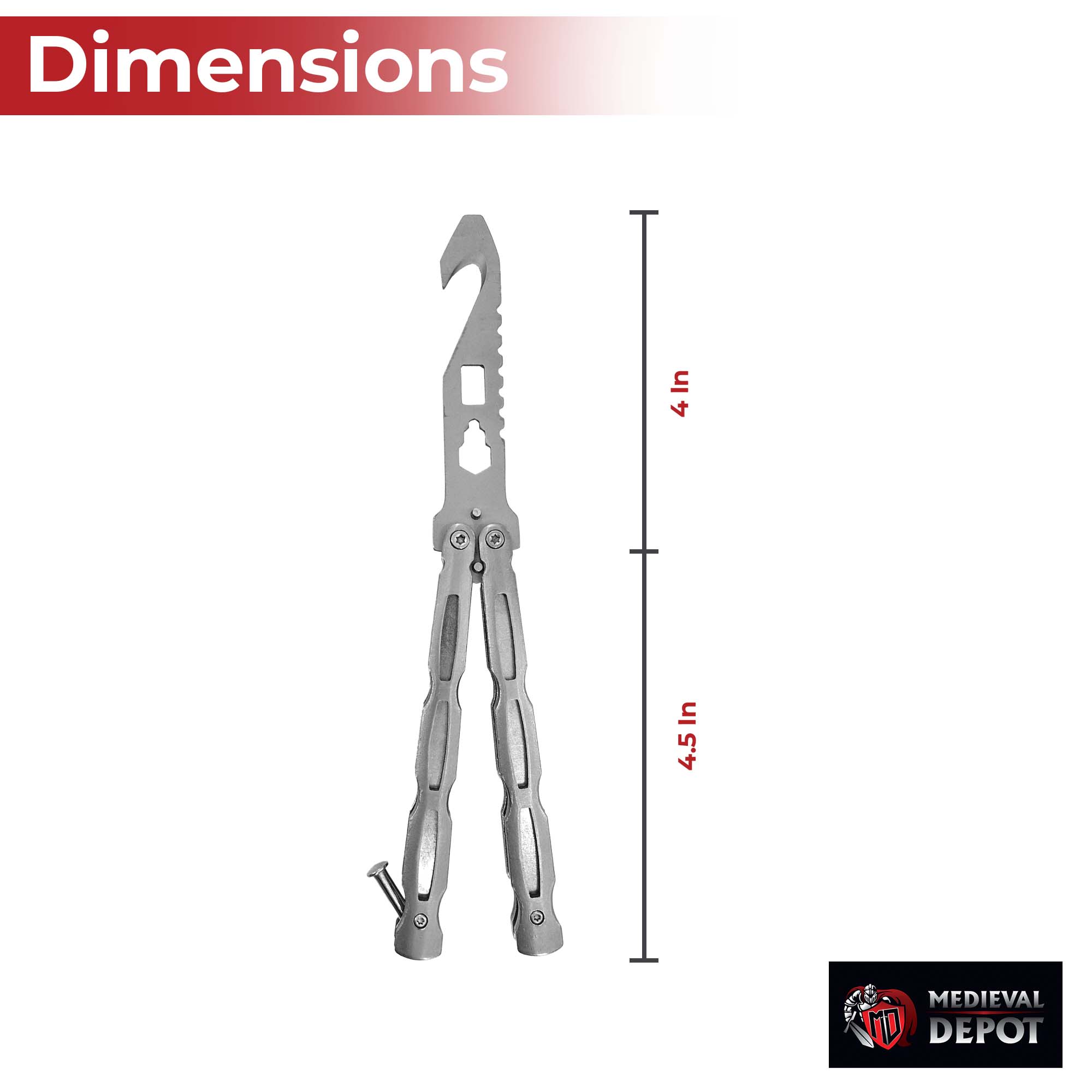 Cyborg Butterfly Style Multitool Blade Trainer novelty items - Tophatter Daily Deals