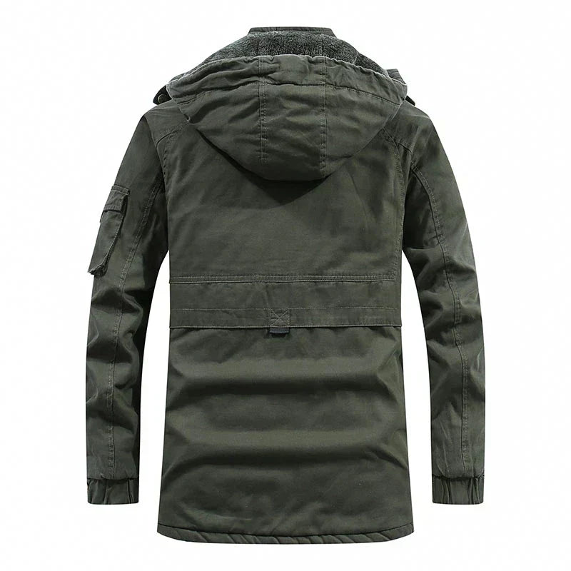 Insulating Men's Fleece Jacket - Hooded, Plush Lining, Cold - Tophatter Daily Deals