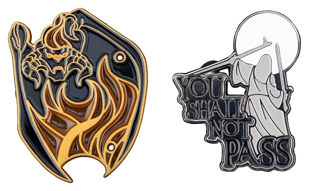 The Lord of the Rings - You Shall Not Pass! Collector Pins 2-Pack Pin Set - Tophatter Daily Deals