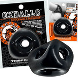 OXBALLS TRI-SPORT XL Thicker 3-Ring Cocksling Black – Enhanced Comfort and Superior Support > Cock Ring > Sling - Tophatter Daily Deals