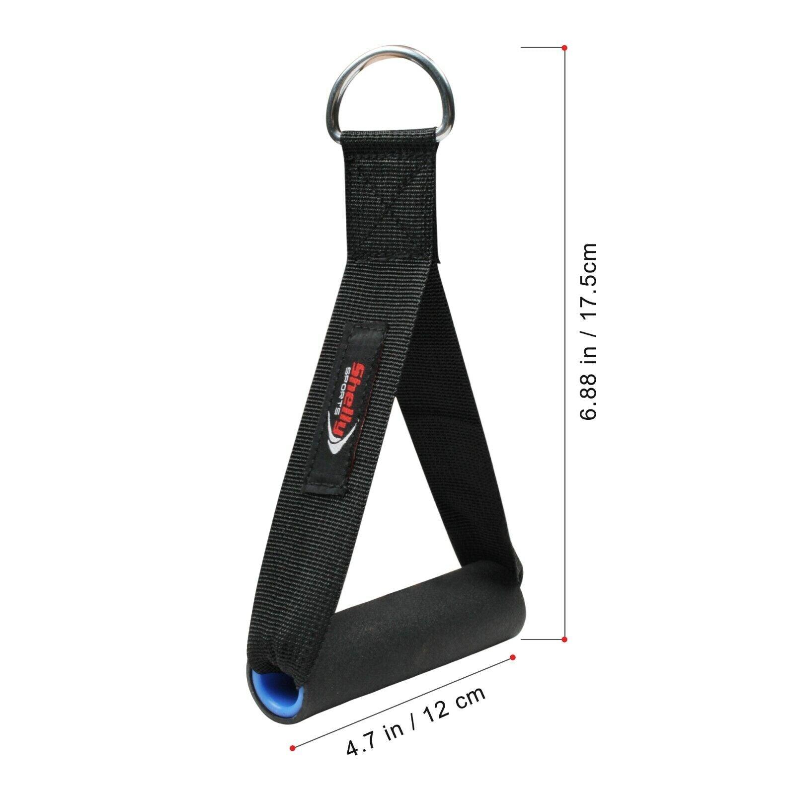 D-handles Gym - Heavy Duty Multi Gym Cable Machine Stirrup Handle Bar Exercise & Fitness - Tophatter Daily Deals