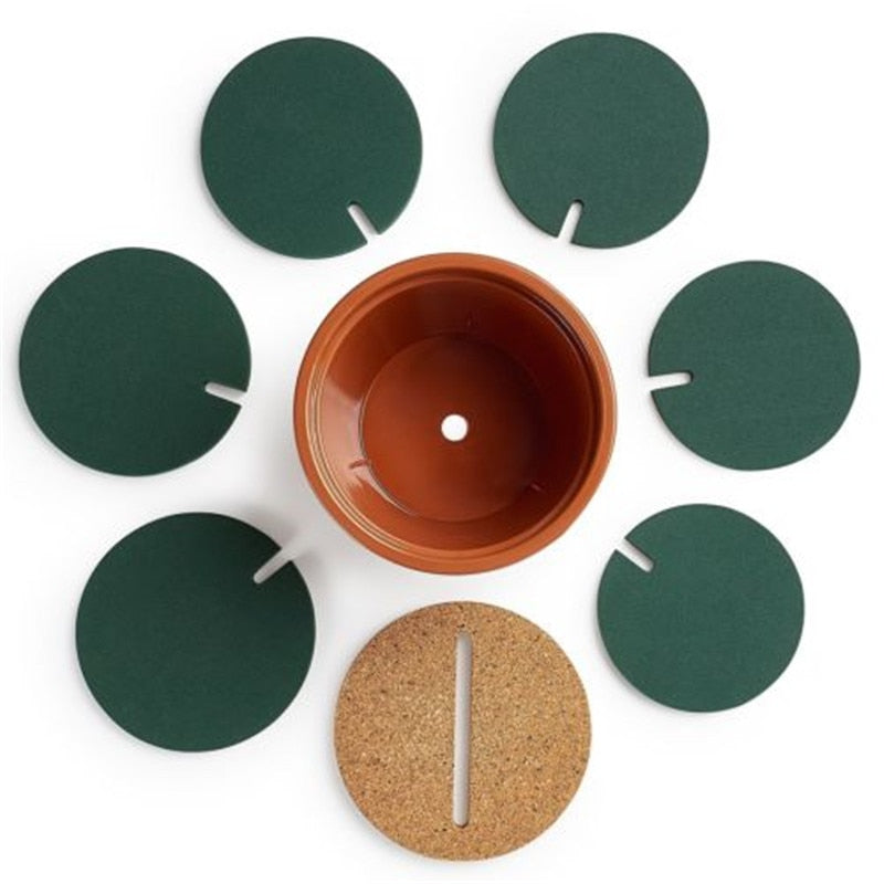 Cactus Coaster Set Decor - Tophatter Daily Deals