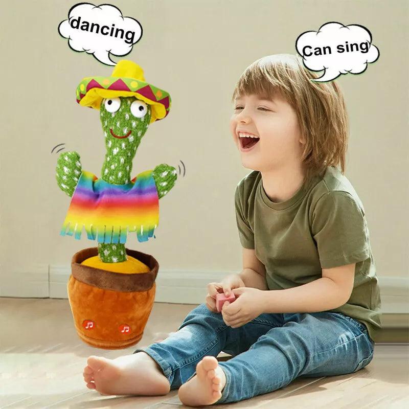 Dancing Cactus Toy - Singing Cactus Repeat What You Say Talking Cactus Toy for Children Baby & Toddler - Tophatter Daily Deals