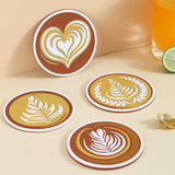 Café Coffee Cup Coasters Full Set of 4 Decor - Tophatter Daily Deals