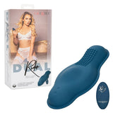 CalExotics Dual Rider Remote Control Bump and Grind Waterproof Silicone Massager with 12 Functions and Remote in Blue > Vibrators > Vibrating Pads - Tophatter Daily Deals