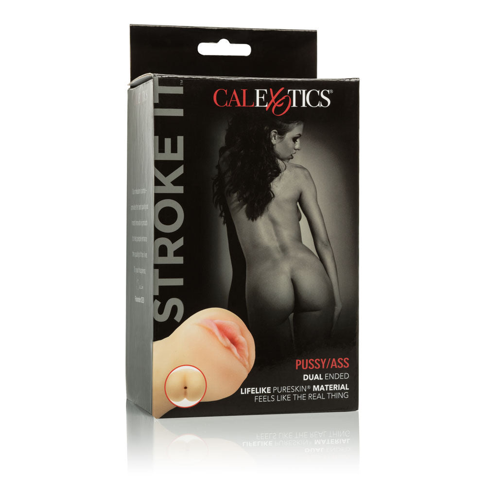 CalExotics Realistic Stroke It Pussy and Ass Masturbator Sleeve > Sex Toys For Men > Masturbators > Manual - Tophatter Daily Deals