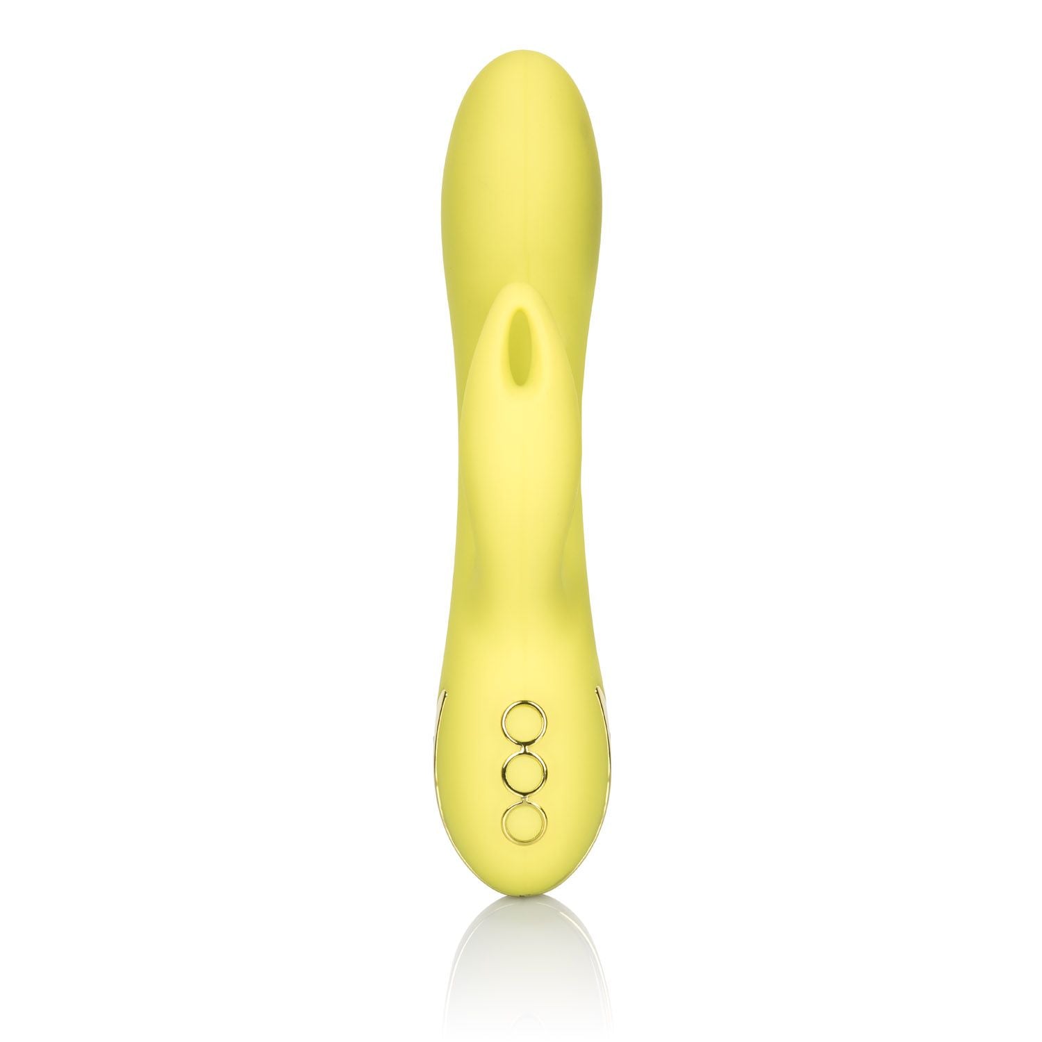 California Dreaming Venice Vixen Yellow Silicone Massager with 10 Vibration Functions and Waterproof Design > Vibrators > Ladies > Rabbit - Tophatter Daily Deals