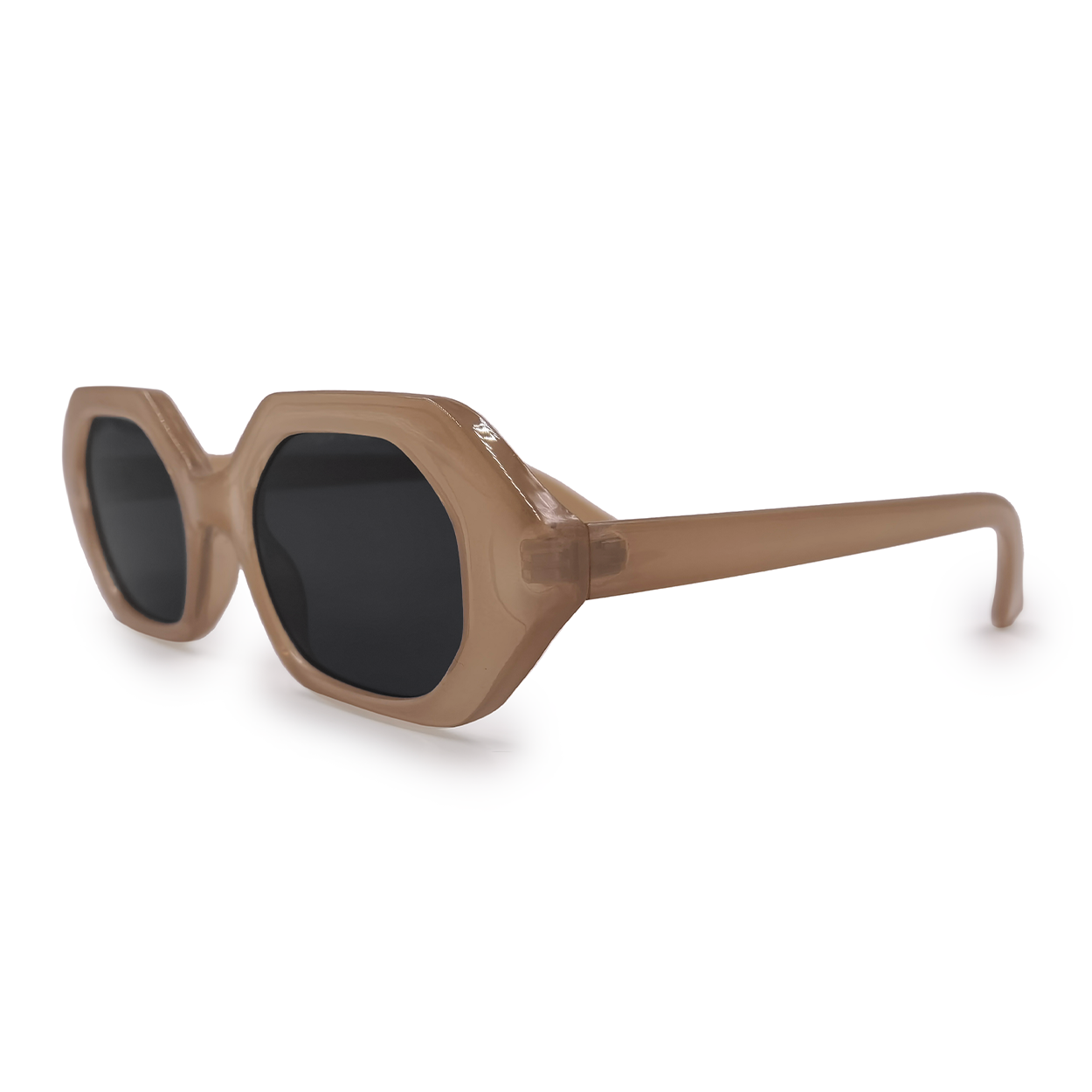 TopFoxx Came To Win - Nude Unisex Sunglasses Nude - Black OS Sunglasses - Tophatter Daily Deals