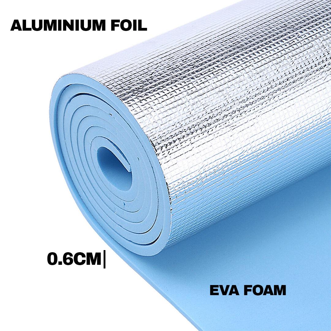 Camping Sleep Mats - Camping Mat Roll Up Foil Mat Waterproof Eva Foam Yoga Insulated Sleeping Tent Sports & Outdoor - Tophatter Daily Deals