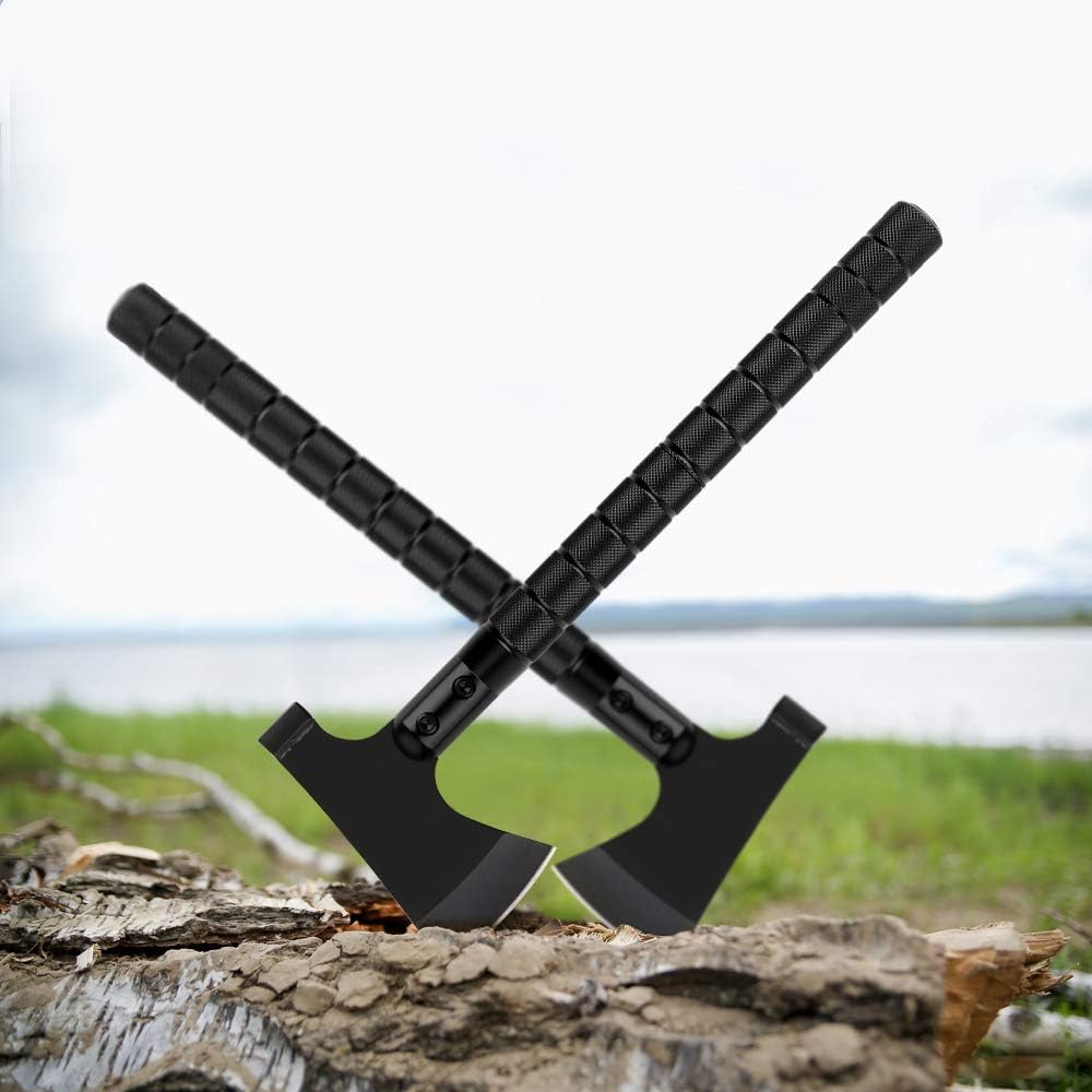 Camping Axe, Folding Survival Hatchet Axe Tactical Camp Axe for Outdoor Adventure - Tophatter Daily Deals
