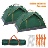 Automatic Pop-up Tent - 2-3 Man Instant Double Layer Pop up Camping Tent Waterproof Outdoor UK Outdoor Recreation - Tophatter Daily Deals