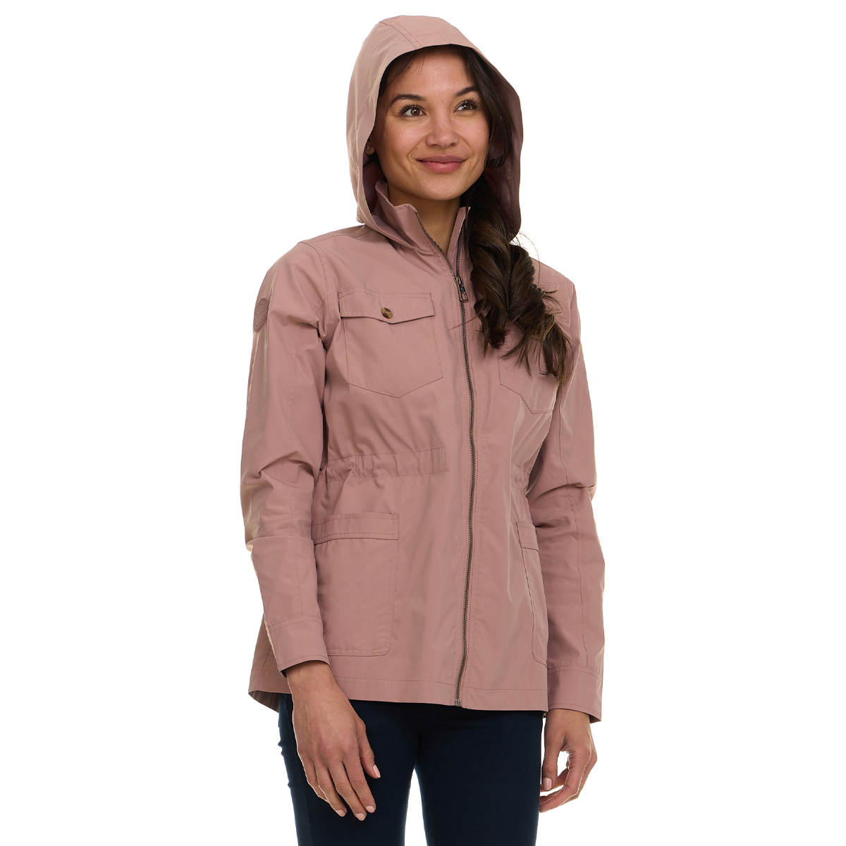 Canada Weather Gear Women's Safari Rain Jacket Adobe Rose Wind & Rain Jackets - Tophatter Daily Deals