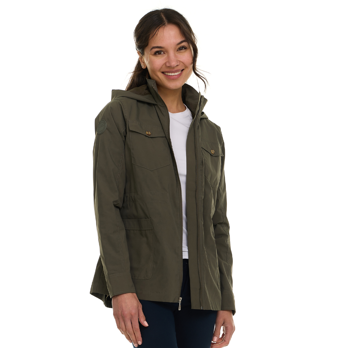Canada Weather Gear Women's Safari Rain Jacket Wind & Rain Jackets - Tophatter Daily Deals