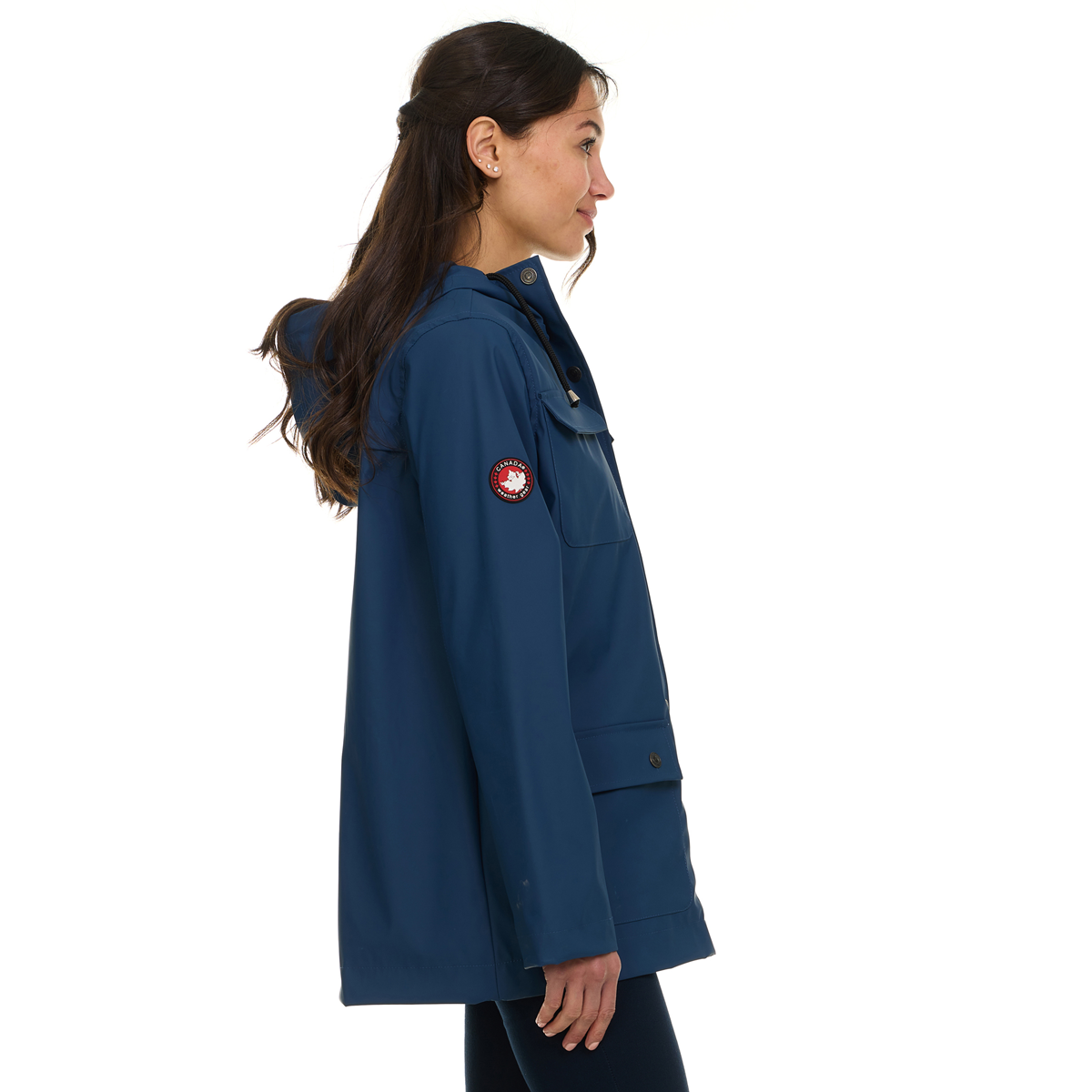 Canada Weather Gear Women's Waterproof Hooded Rain Coat Wind & Rain Jackets - Tophatter Daily Deals