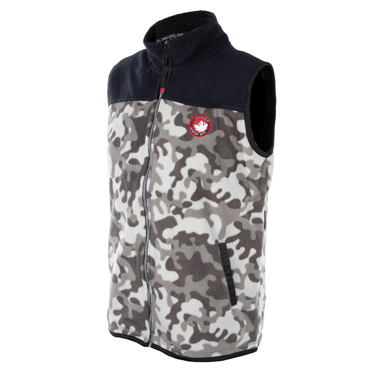 Canada Weather Gear Men's Colorblock Vest With Sherpa Lining Vests - Tophatter Daily Deals