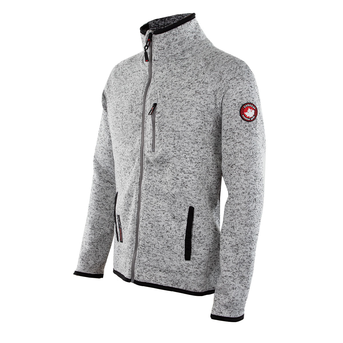 Canada Weather Gear Men's Full Zip Sweater Fleece Sweatshirts - Tophatter Daily Deals