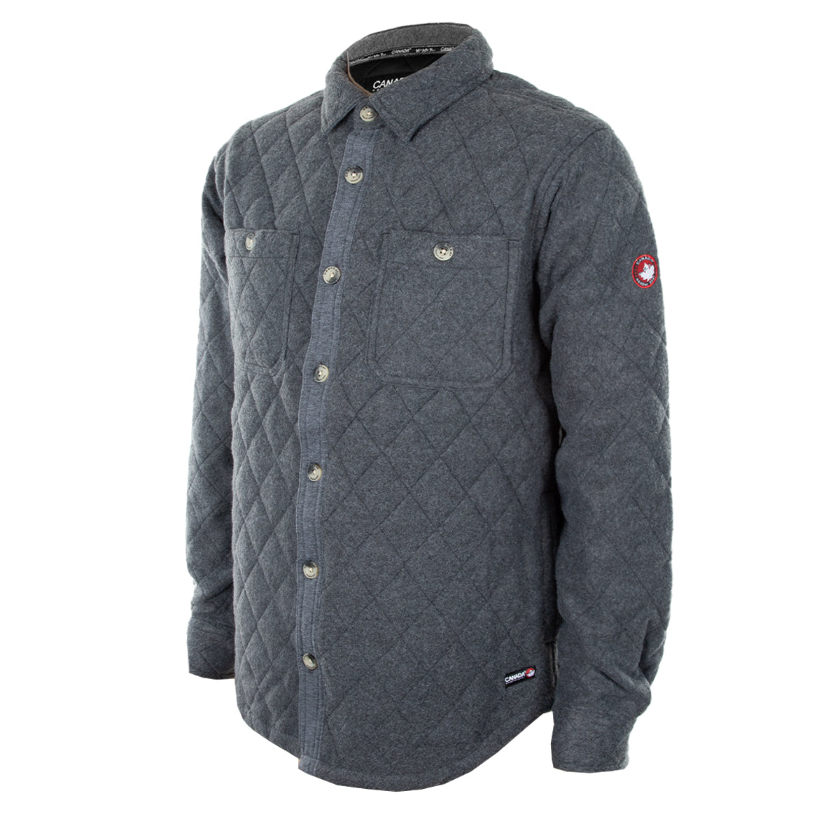 Canada Weather Gear Men's Woolverton Fleece Quilted Jacket Jackets - Tophatter Daily Deals