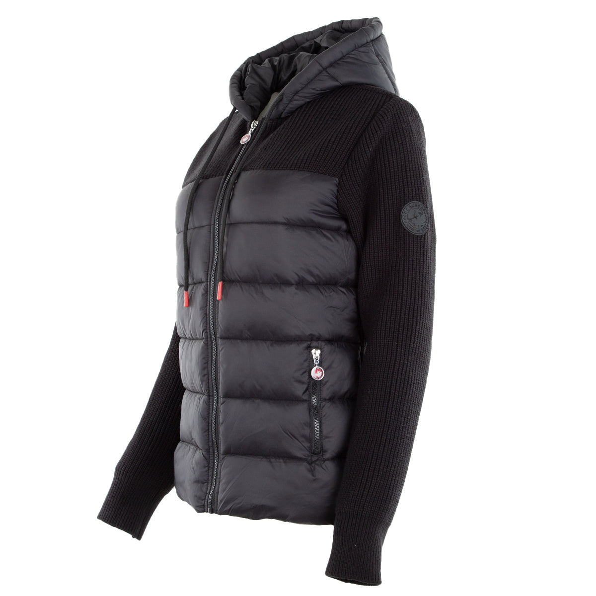Canada Weather Gear Women's Puffer Jacket with Sweater Sleeves Jackets - Tophatter Daily Deals
