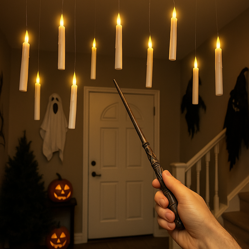 Tophatter's Inc. Floating Candles – Turn Any Room into an Enchanted Hall with Flameless LED Lights - Tophatter Daily Deals