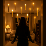Tophatter's Inc. Floating Candles – Harry Potter Style LED Decor with Wand Remote – Magical Room Lighting - Tophatter Daily Deals