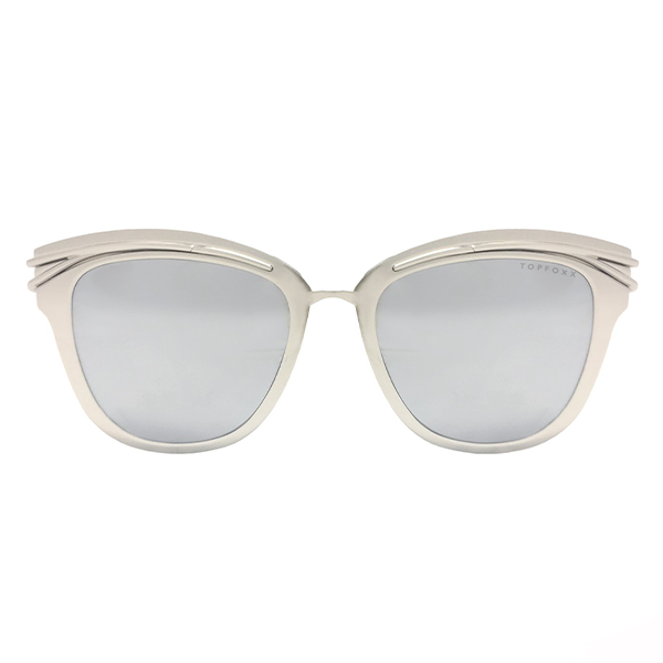 TopFoxx Candy - Silver Women's Sunglasses Sunglasses - Tophatter Daily Deals