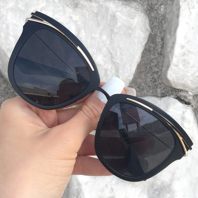 TopFoxx Candy - Women's Black Sunglasses Sunglasses - Tophatter Daily Deals