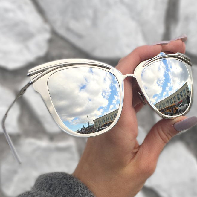 TopFoxx Candy - Silver Women's Sunglasses Sunglasses - Tophatter Daily Deals