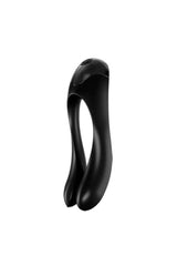 Satisfyer - Candy Cane - Silicone Finger Vibrator - Black Sex Toy - Tophatter Daily Deals