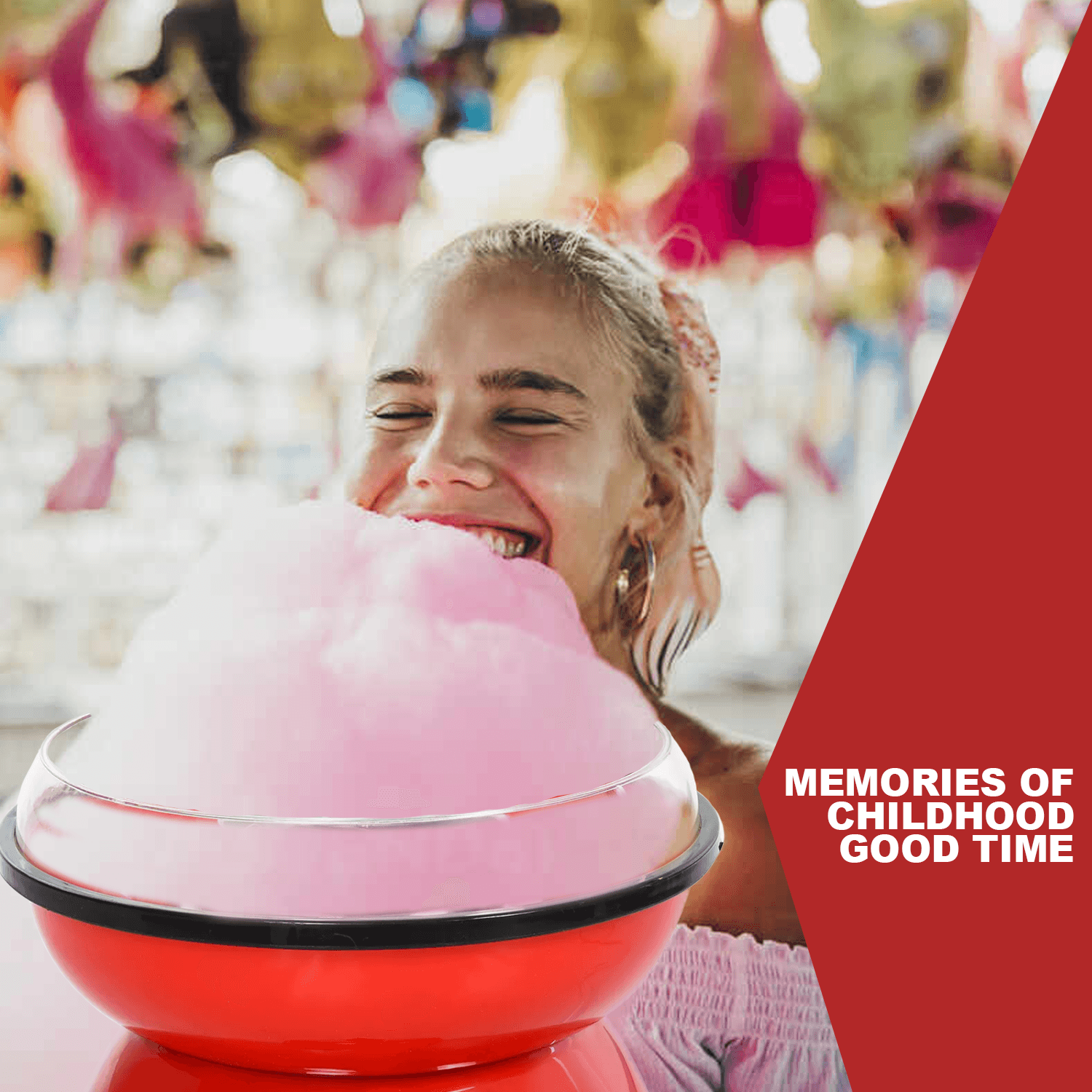 Cotton Candy Floss Machine - 450w Electric Candyfloss Machine Non-stick Cotton Sugar Candy Floss Maker DIY Home - Tophatter Daily Deals