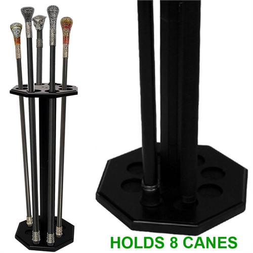 Cane Swords Display Stand Holds 8 Canes - TOPHATTER'S ARMORY DEALS Collectible Weapons - Tophatter Daily Deals