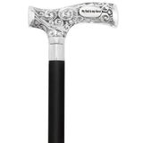 Father's Day Chrome Brass Personalized Engraving Fritz Cane Walking Cane Engraving - Tophatter Daily Deals