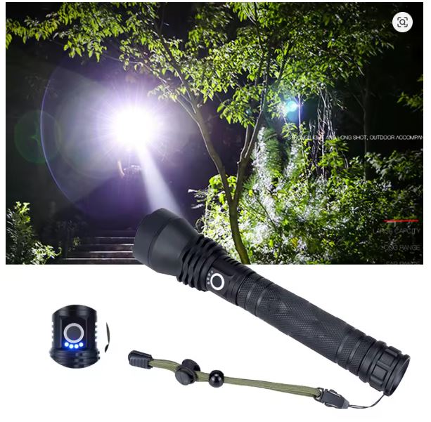 AFCAT FA-X92 LED TACTICAL FLASHLIGHT - Tophatter's Army Deals OUTDOOR - Tophatter Daily Deals