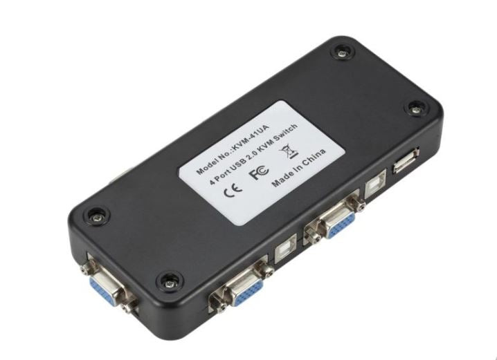 ANDOWL Q-KVM4 USB KVM SWITCH-4 PORT VGA - Tophatter's Army Deals CCTV - Tophatter Daily Deals