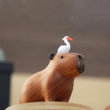 Capybara Handcrafted Wood Ornament Decor - Tophatter Daily Deals