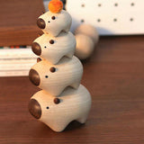 Capybara Jenga Wood Carving Decor - Tophatter Daily Deals