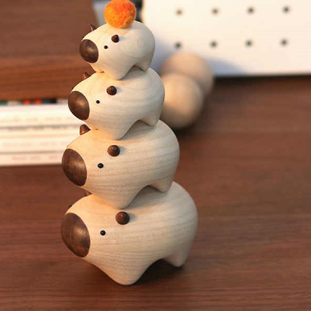 Capybara Jenga Wood Carving Decor - Tophatter Daily Deals