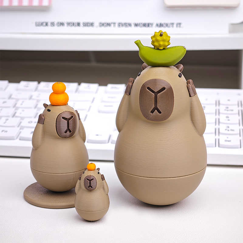 Capybara Roly-Poly Doll Set Decor - Tophatter Daily Deals